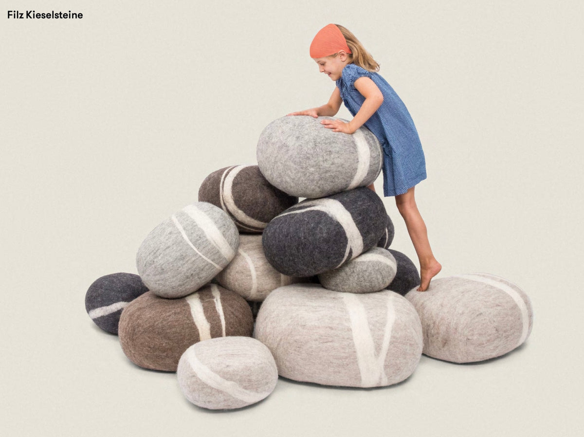 myfelt. - fantastische Kieselsteine in Filz. Diverse Farben