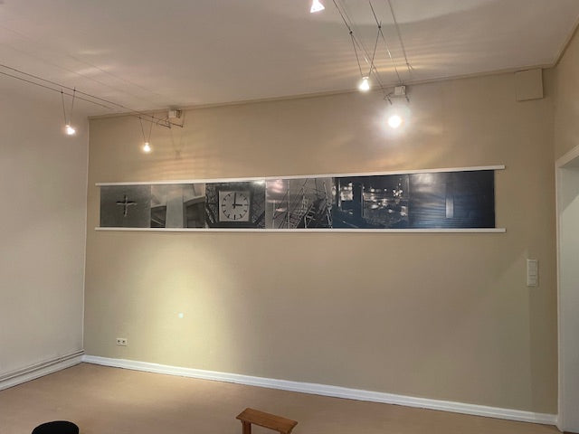 Bilderrahmenleisten, weiß lackiert für Glasbildrahmen