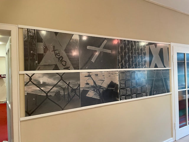 Bilderrahmenleisten, weiß lackiert für Glasbildrahmen