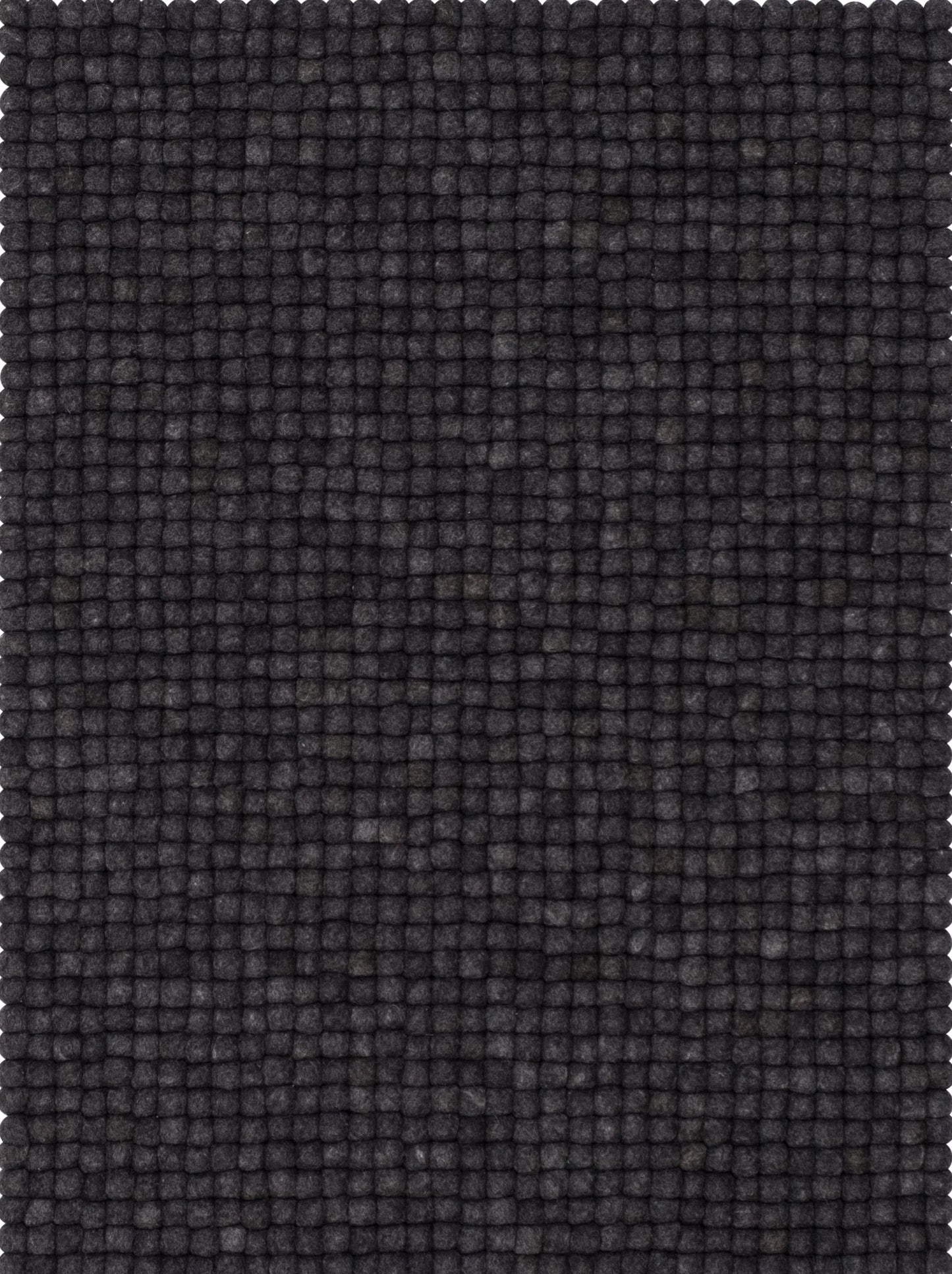 Filzkugelteppich myfelt. in anthrazit, eckig