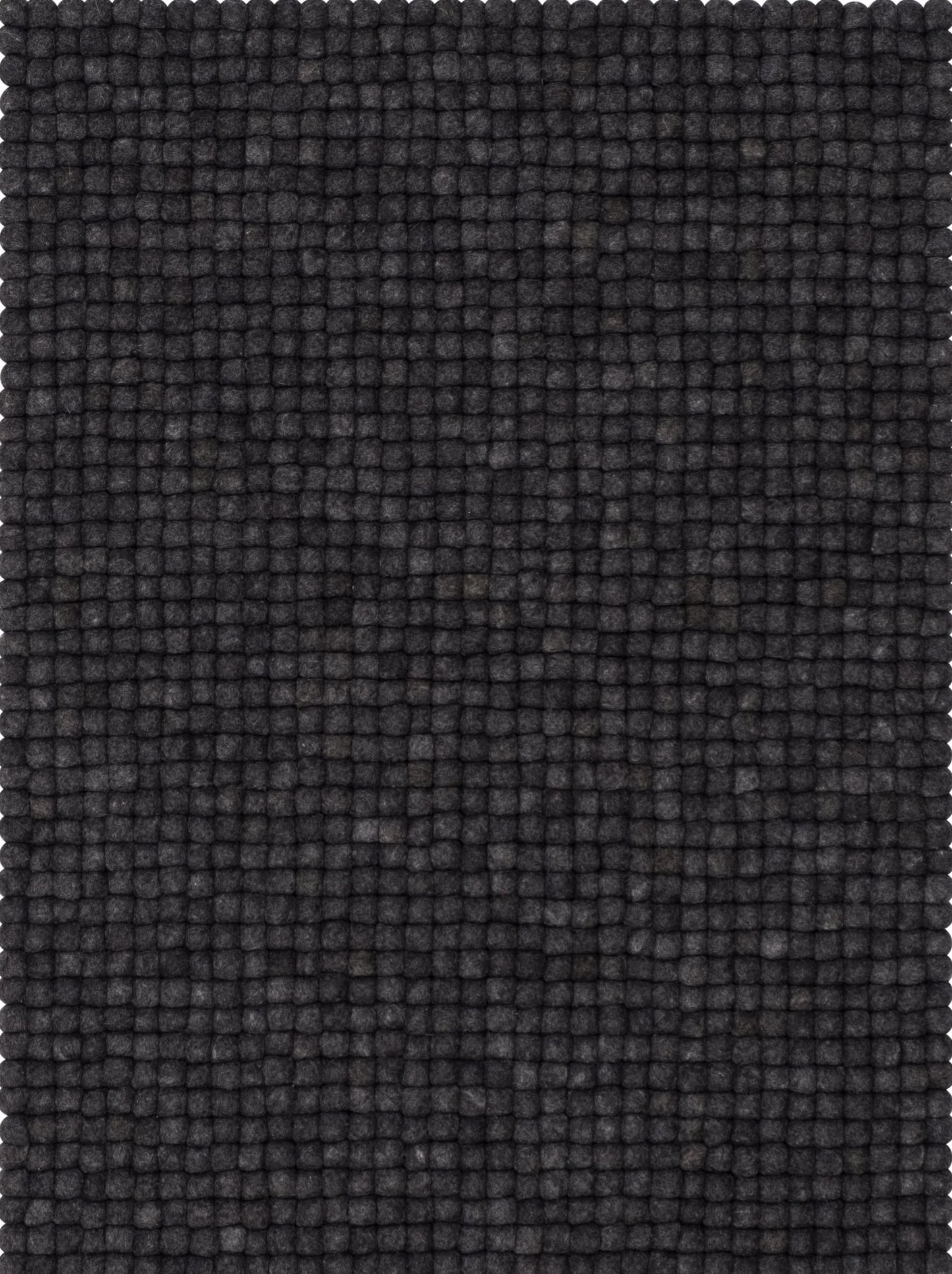 Filzkugelteppich myfelt. in anthrazit, eckig