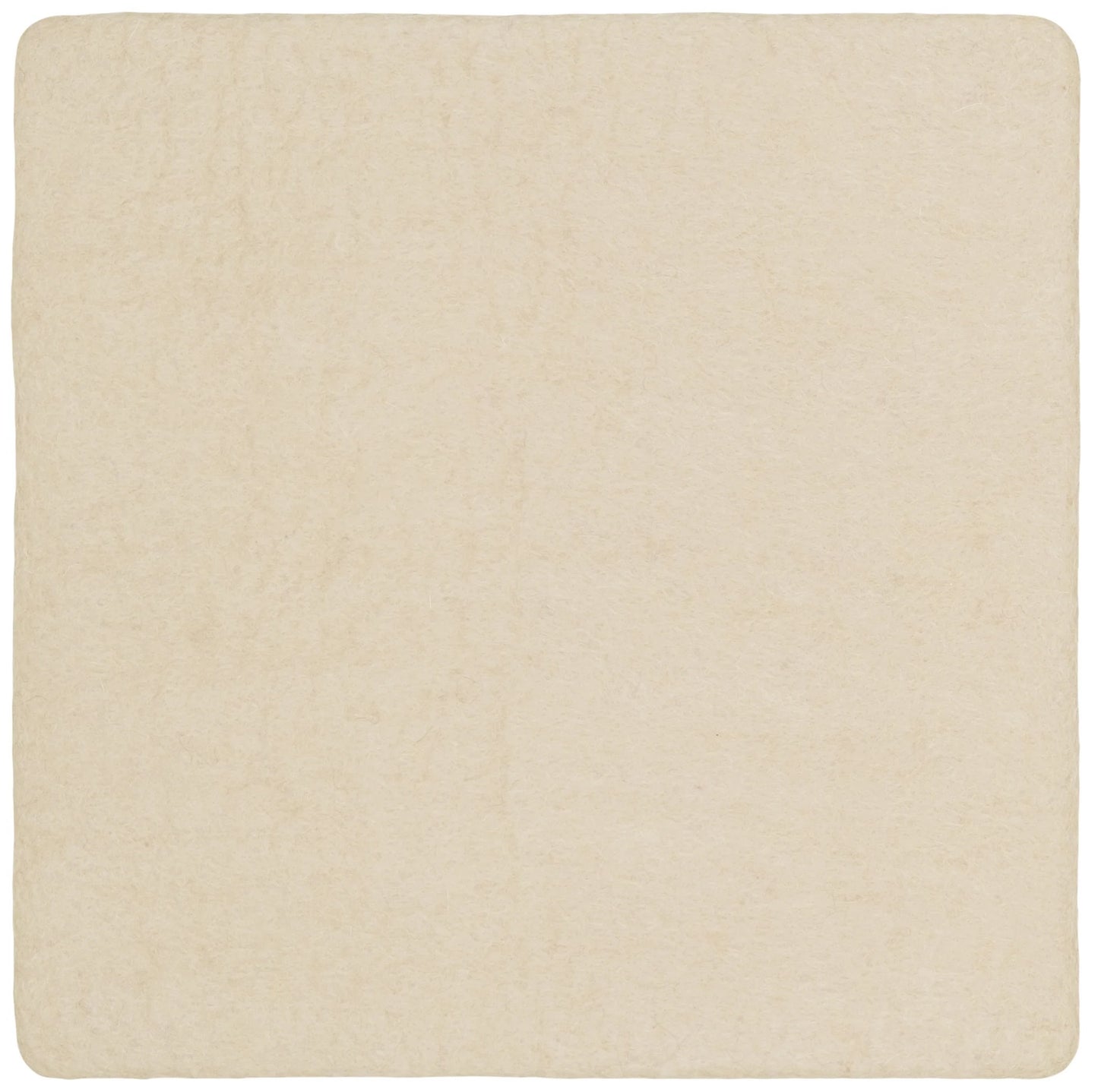 Sitzauflage, flach 36 x 36 cm aus Wollfilz, LEVI Fb. beige
