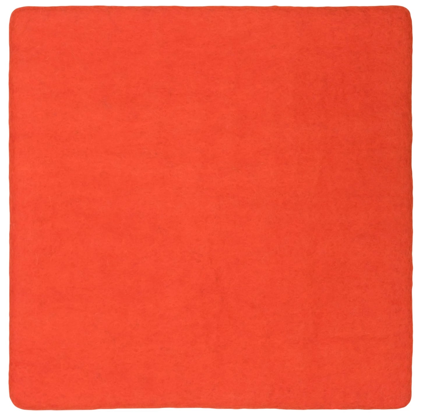 Sitzauflage, flach 36 x 36 cm aus Wollfilz, MATS Fb. rot