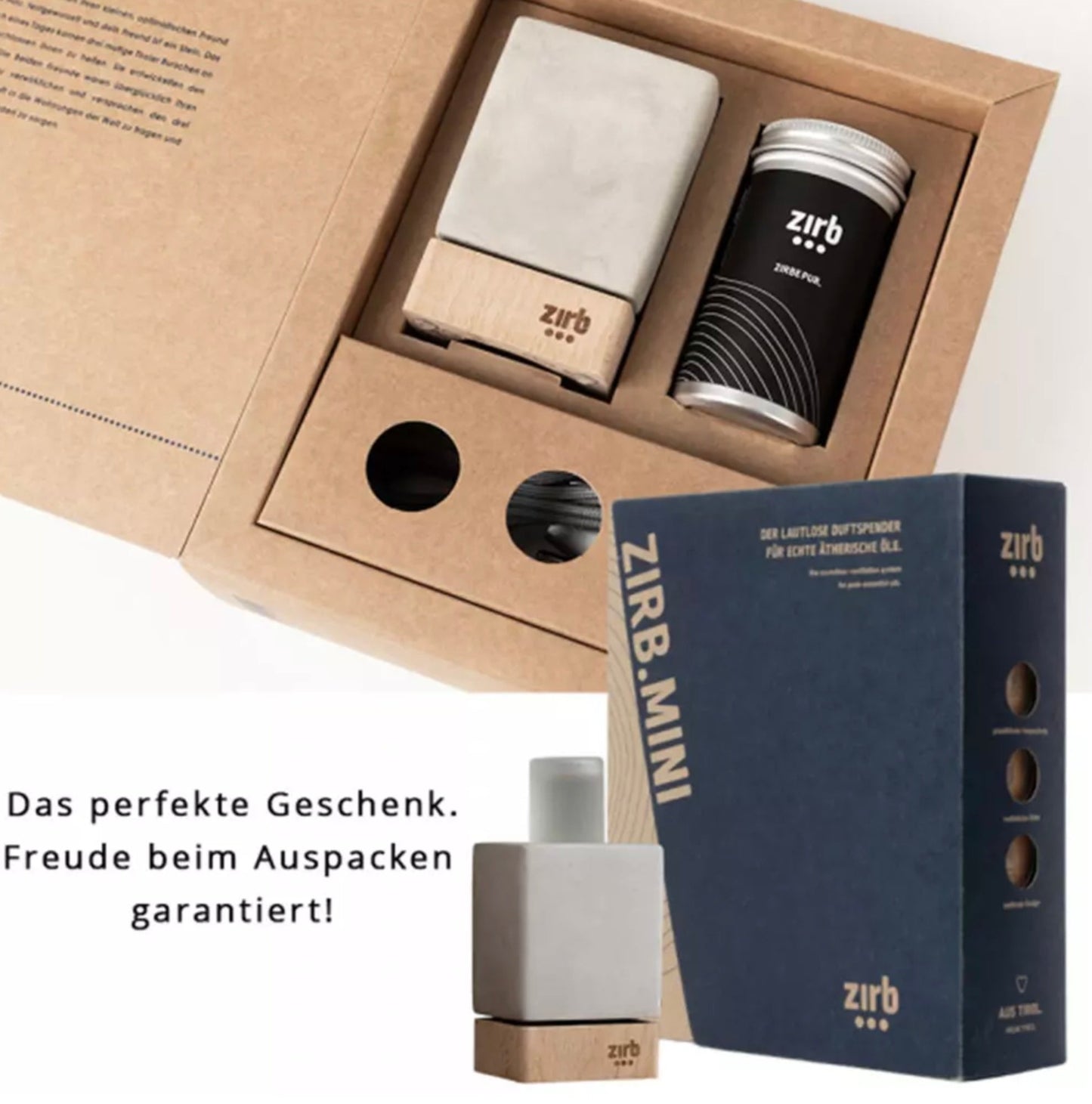 zirb.Mini Duftspender, Geschenkverpackung