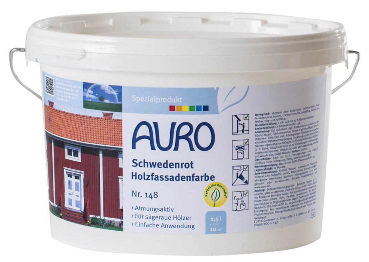 Auro Schwedenrot Holzfassadenfarbe Nr. 148