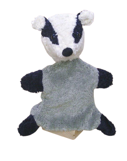 Kallisto Dachs Horst, Handpuppe, ca. 30 cm