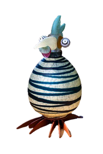 Borowski SCHRÄGER VOGEL Albert, Outdoor Lichtobjekt, mundgeblasenes Glas, ca. 43 x 36 x 22 cm