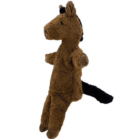 Handspielpuppe Pferd von Senger, braun