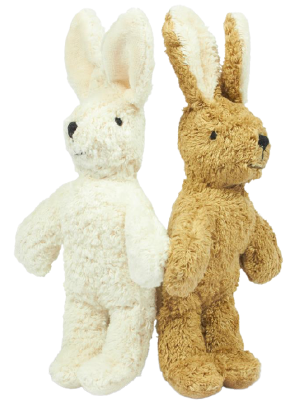 Tierpuppen-Baby, ca. 20 cm, in weiß und in beige