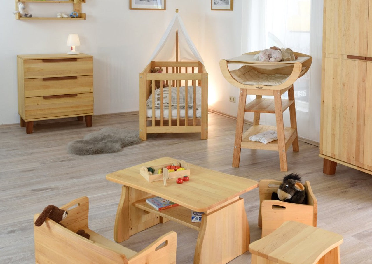 BeneVita Triolino Set (Tisch,Bank,2Hocker)