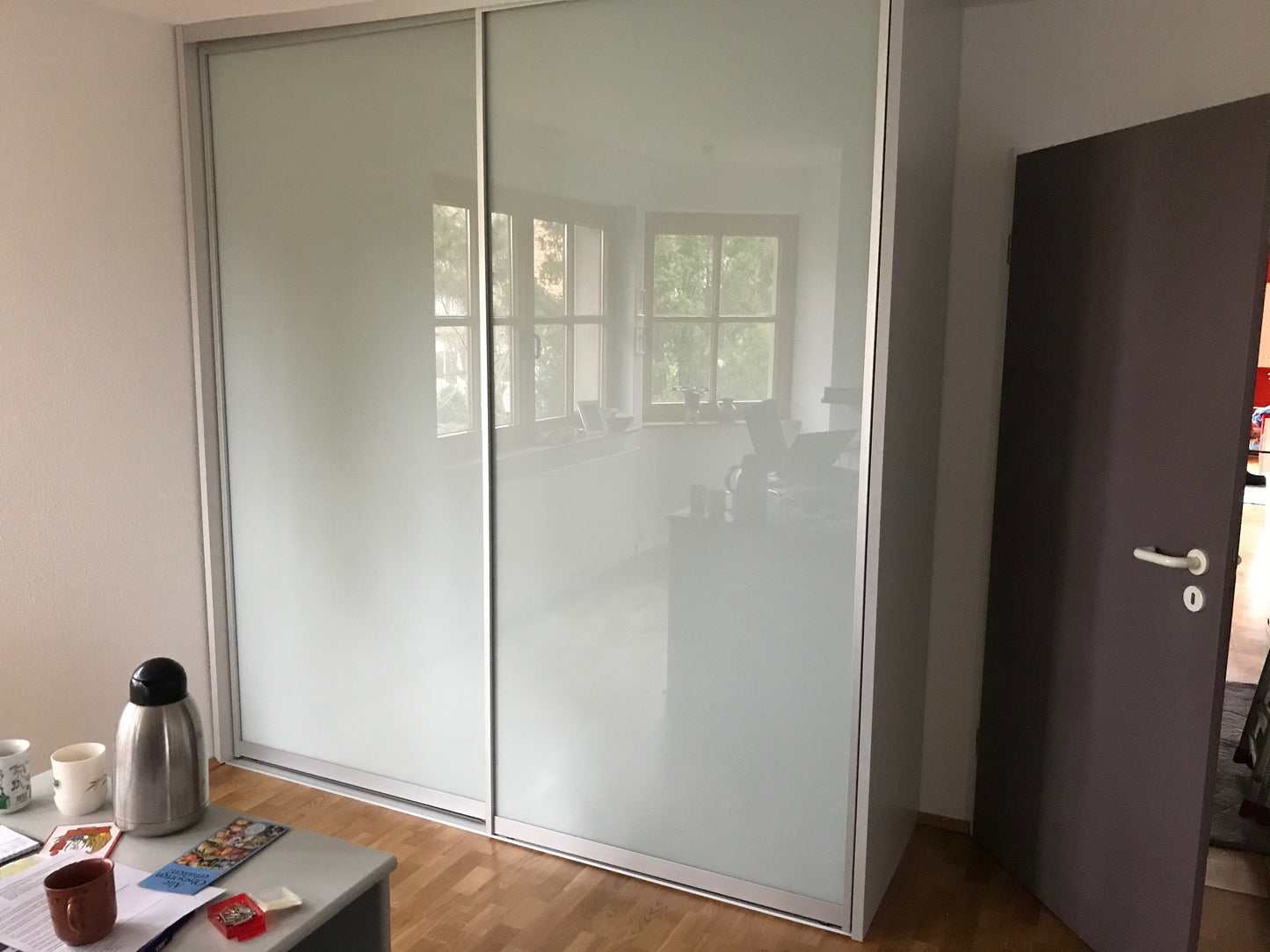 Kundenauftrag - Schlafzimmerschrank mit Glas-Schiebetüren