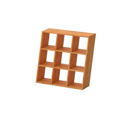 Ausstellungsstück Regal PISA (schräg) in Kernbuche, geölt, 3 x 3 Fächer