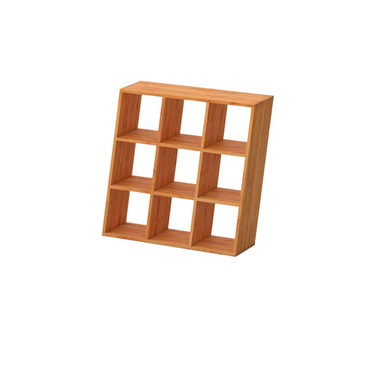 Ausstellungsstück Regal PISA (schräg) in Kernbuche, geölt, 3 x 3 Fächer