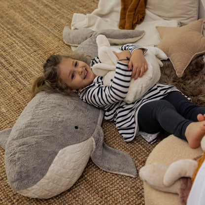 Kuschelwal in Bio-Baumwolle und Dinkelspelzfüllung
