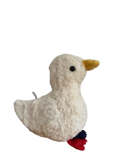 Kallisto Ente groß, weiß, mit Spieluhr,  ca.21 cm