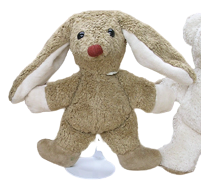 Kallisto Stofftier Hase aus der kleinen Knuffelbande, mit abgenähten Armen + Beinen, hellbraun, ca. 23 cm, vegan