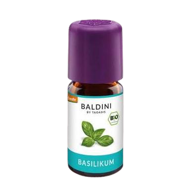 Baldini by Taoasis Bio-Aroma Basilikumöl BIO / demeter, 5ml, zum Essen & Trinken 